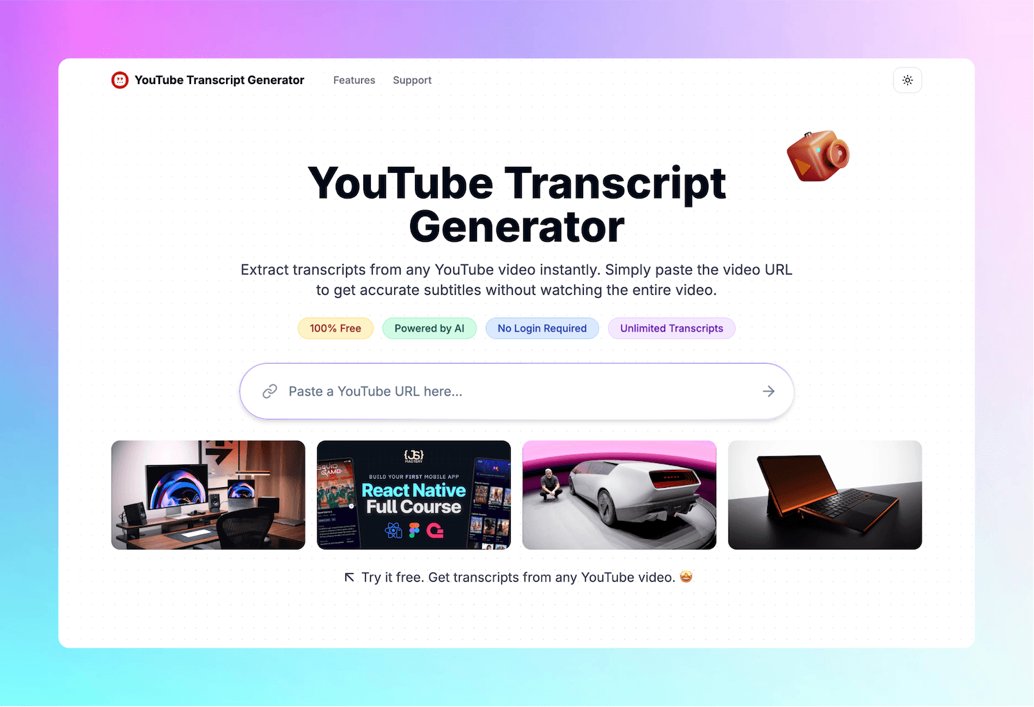 Transcript Generator